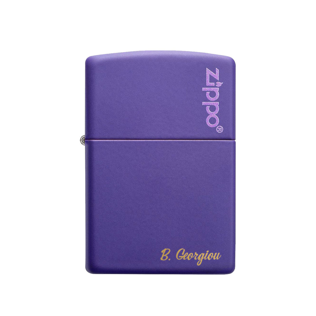 Classic Zippo® Purple Matte Lighter (Engraved) - GOTShirts