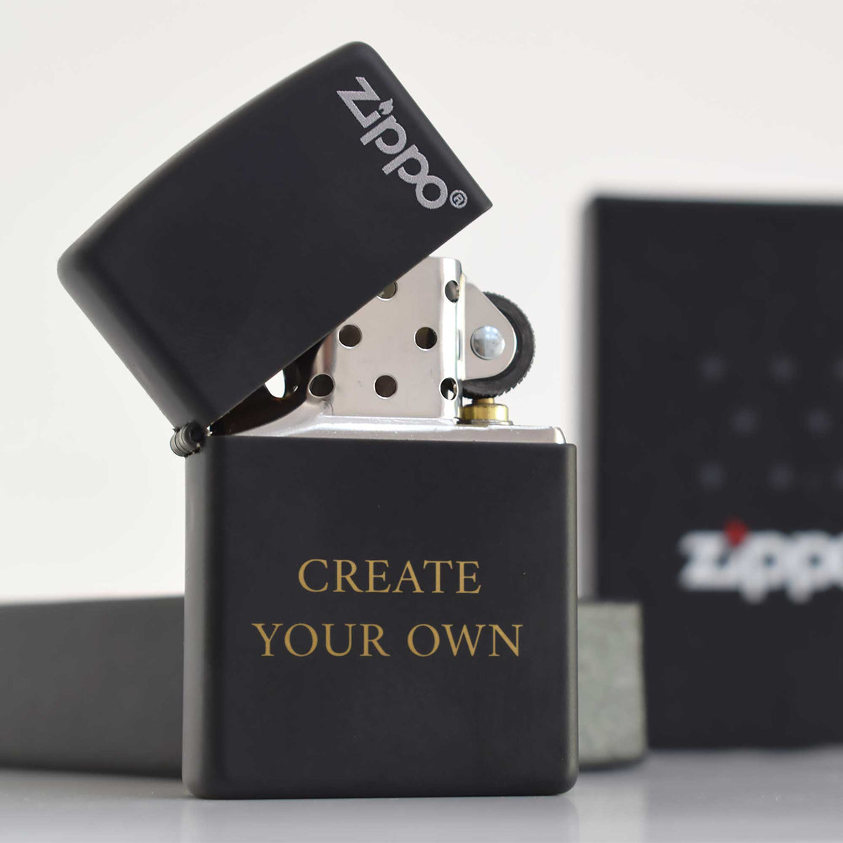 Black Zippo® Lighter (Engraved) - GOTShirts