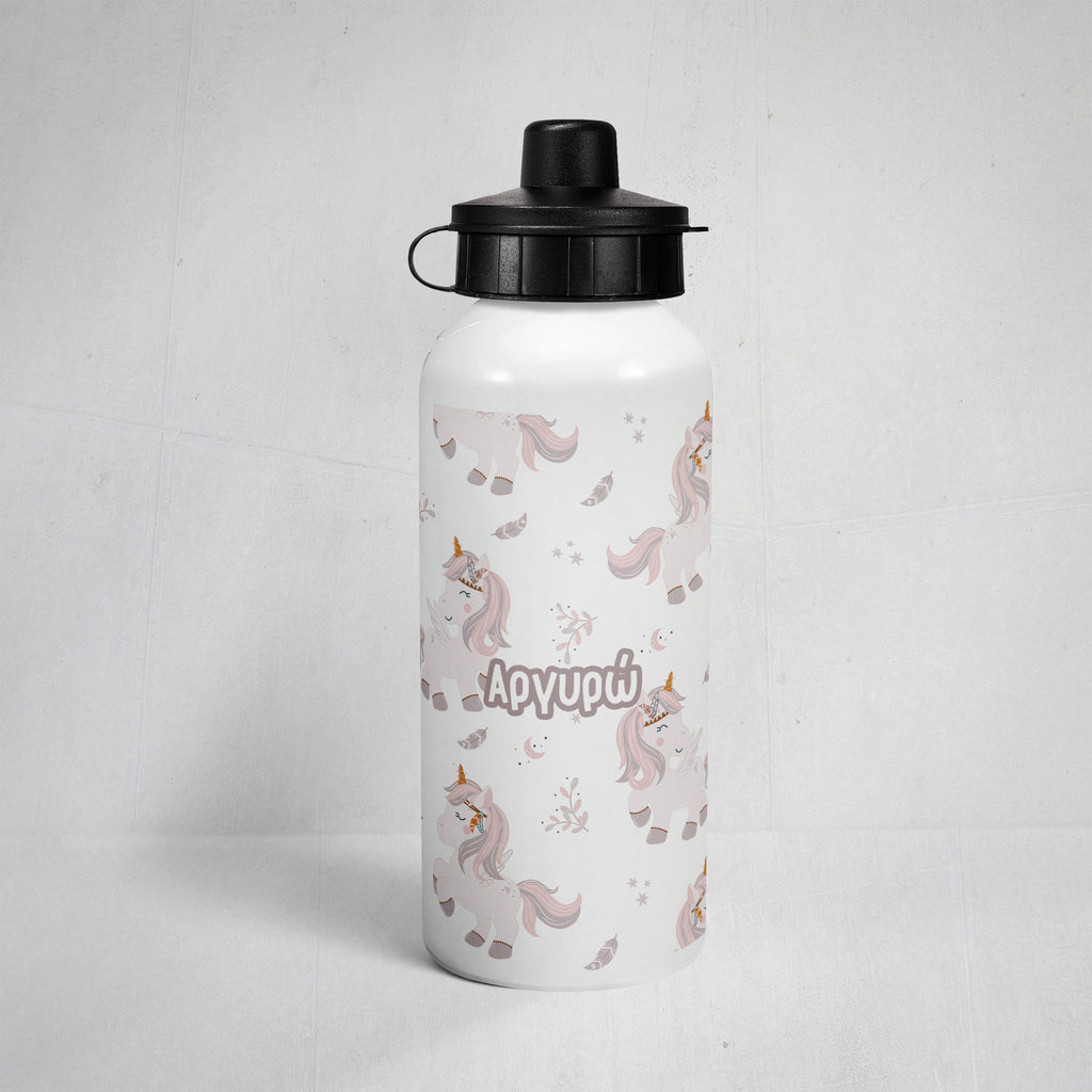 Flowers & Unicorns - Aluminum Water Bottle