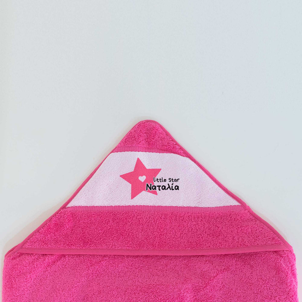 Pink Star - Baby Towel