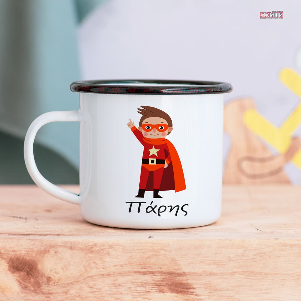 Super Hero - Stainless Steel Enamel Mug - GOTShirts