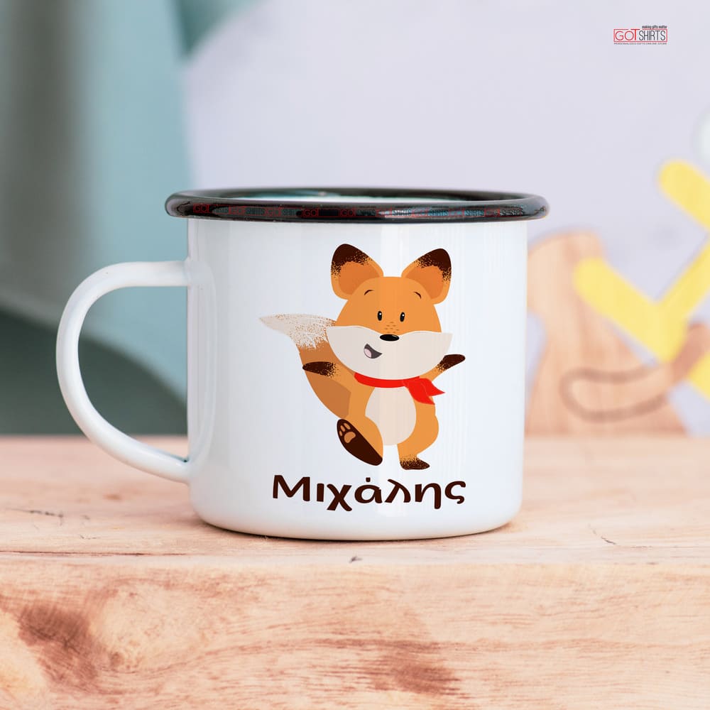 Fox - Stainless Steel Enamel Mug - GOTShirts