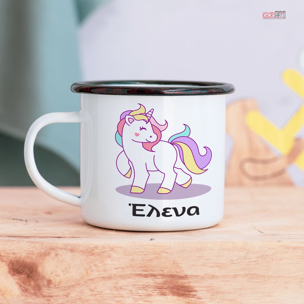 Unicorn - Stainless Steel Enamel Mug - GOTShirts