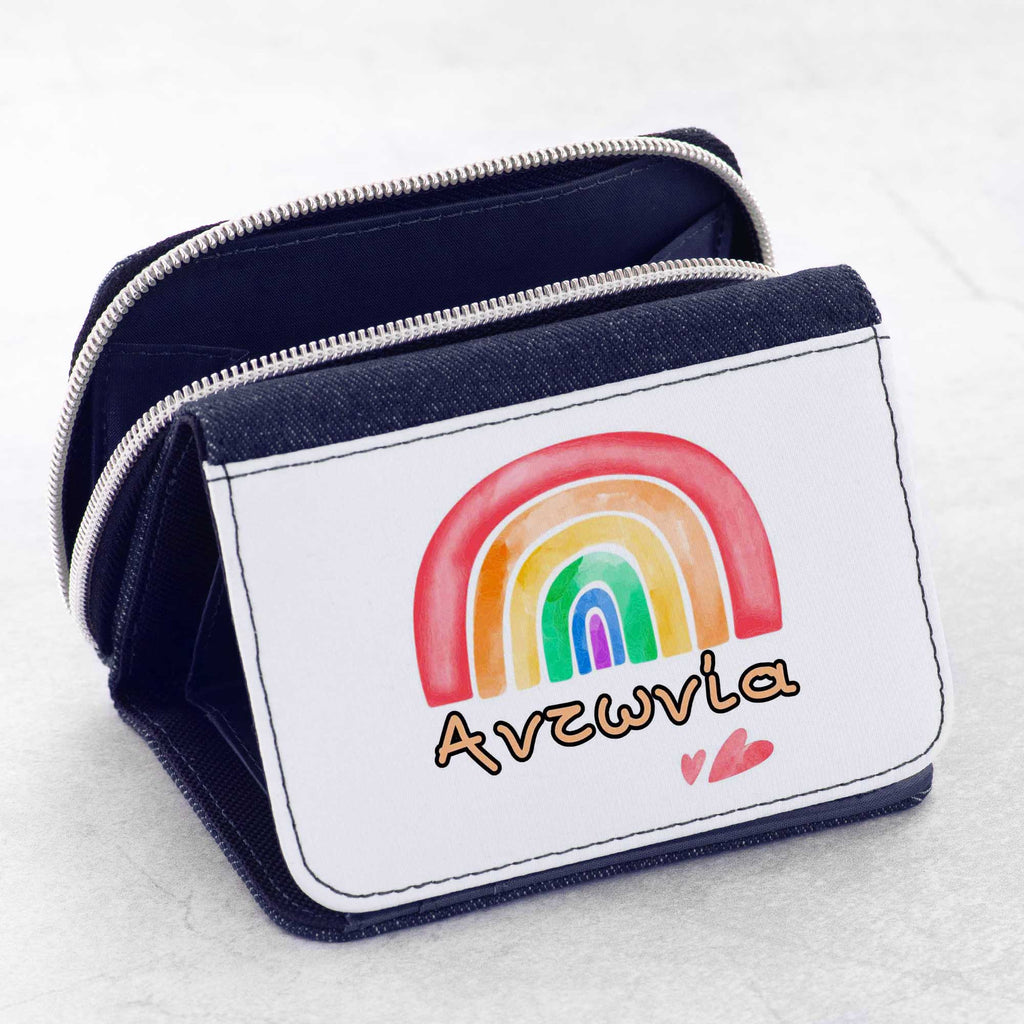 Watercolor Rainbow - Kid's Jean Wallet - GOTShirts