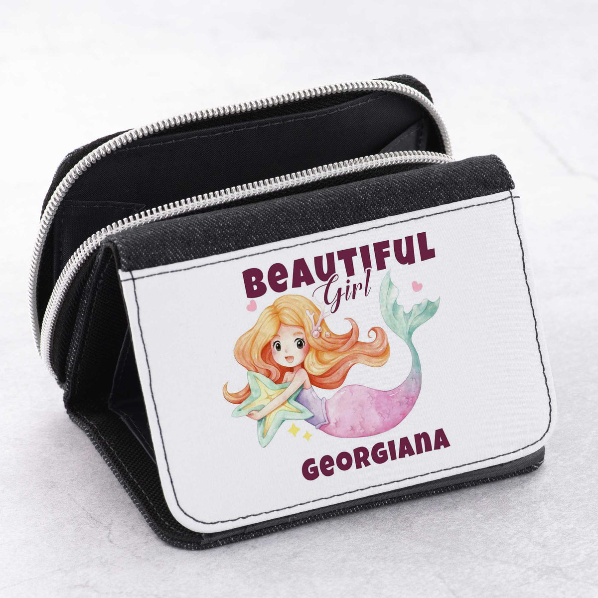 Beautiful Girl Mermaid - Kid's Jean Wallet - GOTShirts