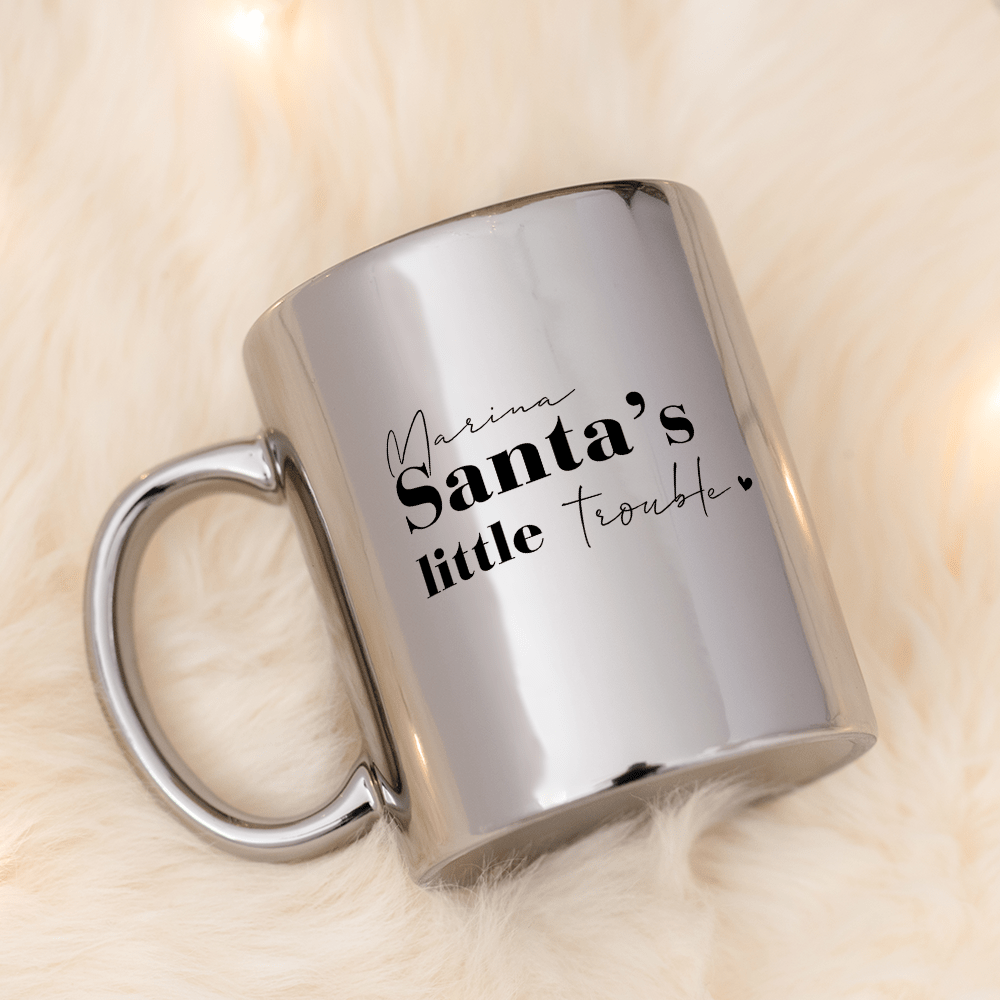 Santa's Little Trouble Mirror Mug - GOTShirts