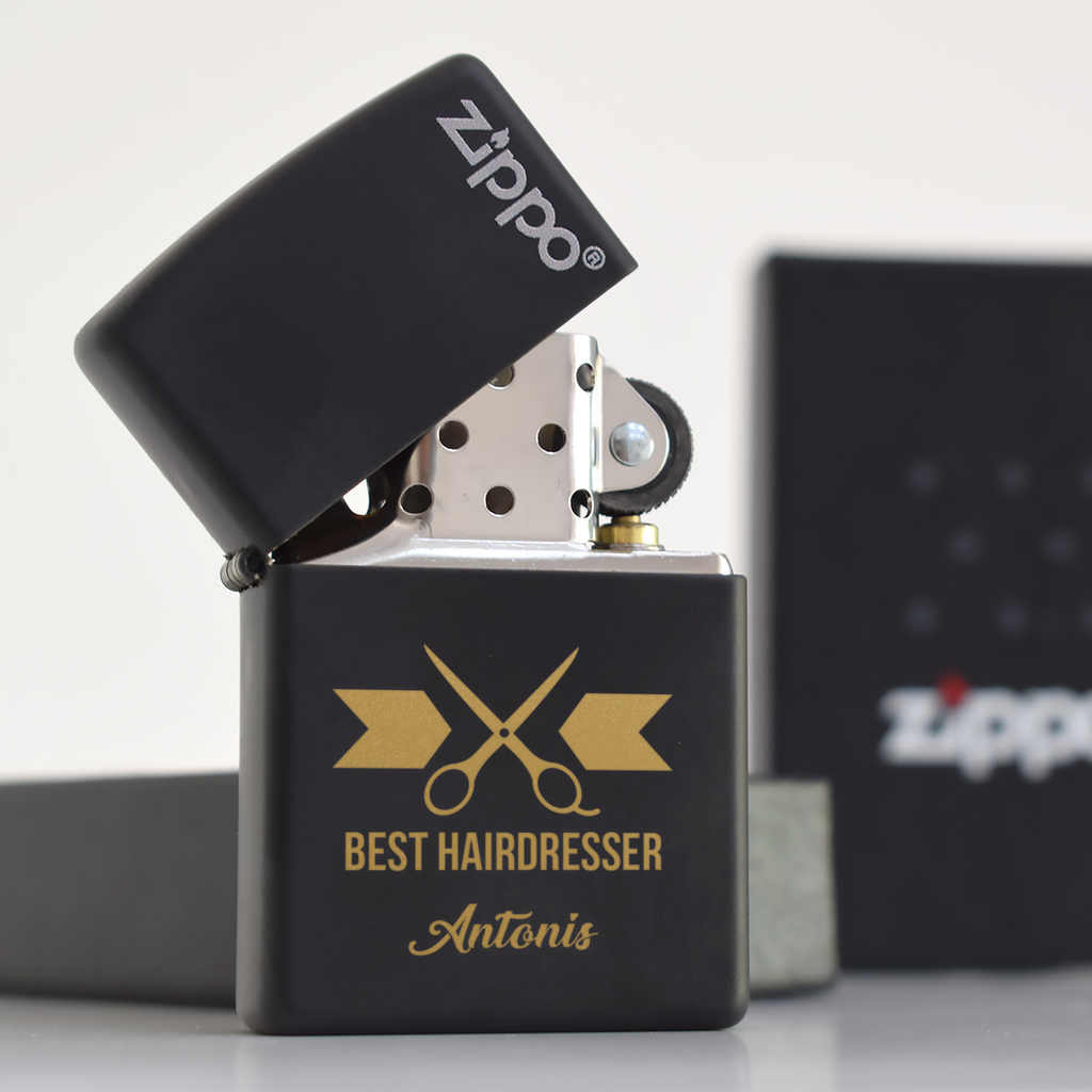 Best Hairdresser - Black Zippo® Lighter (Engraved)