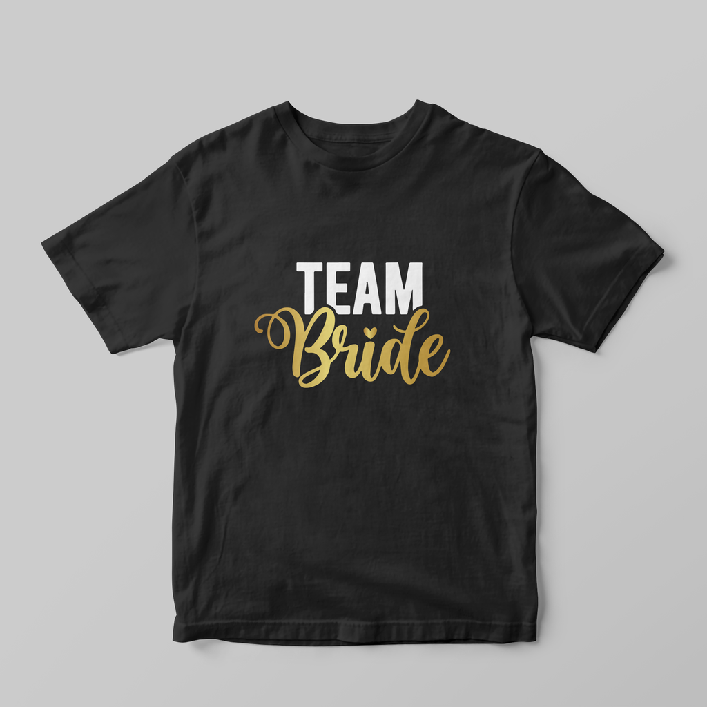 Team Bride Gold T-shirt