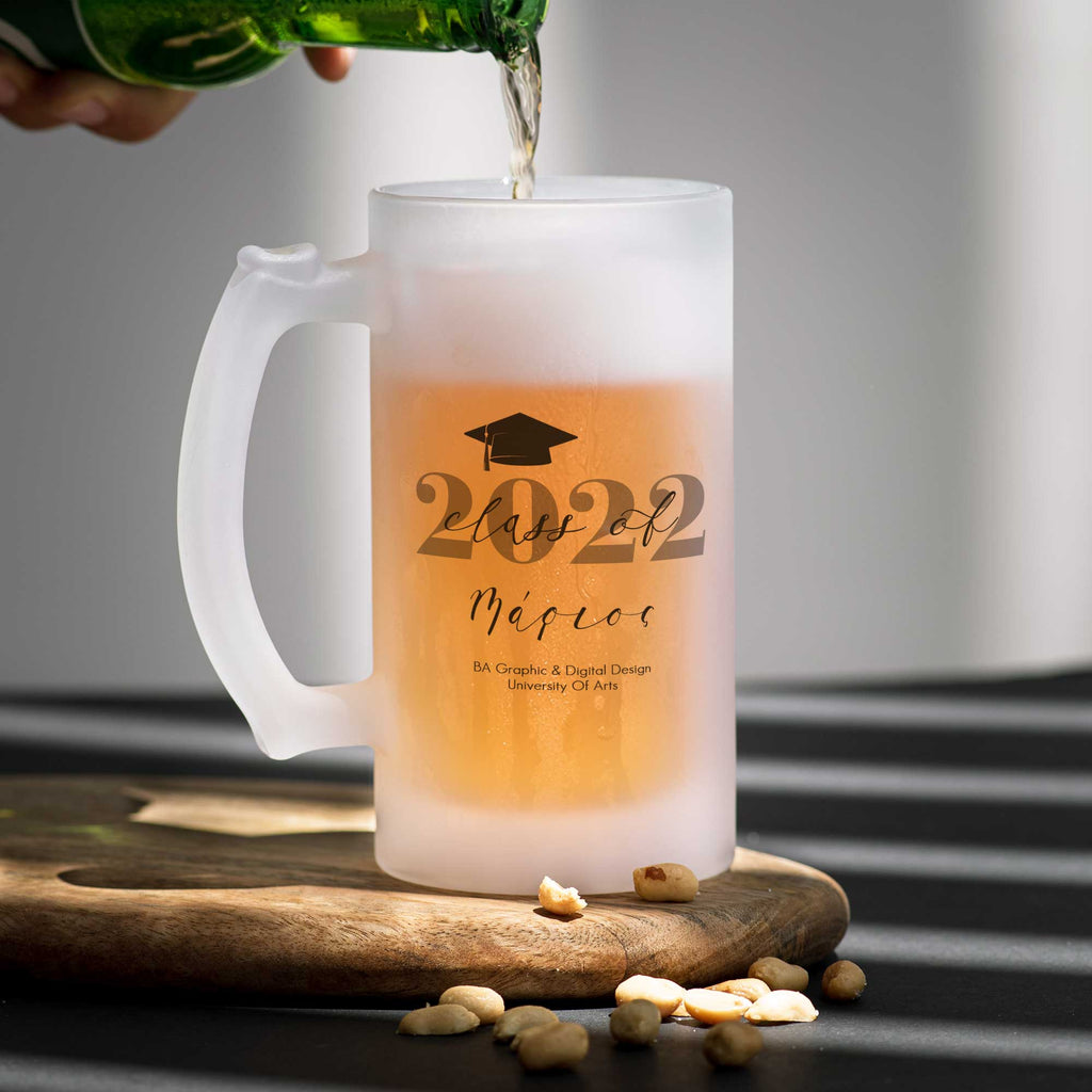 Class Of - Frosted Beer Glass