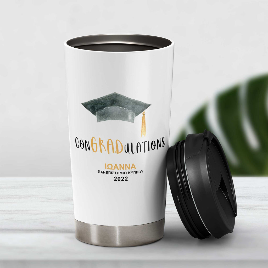 conGRADulations - Stainless Steel Travel Mug - GOTShirts