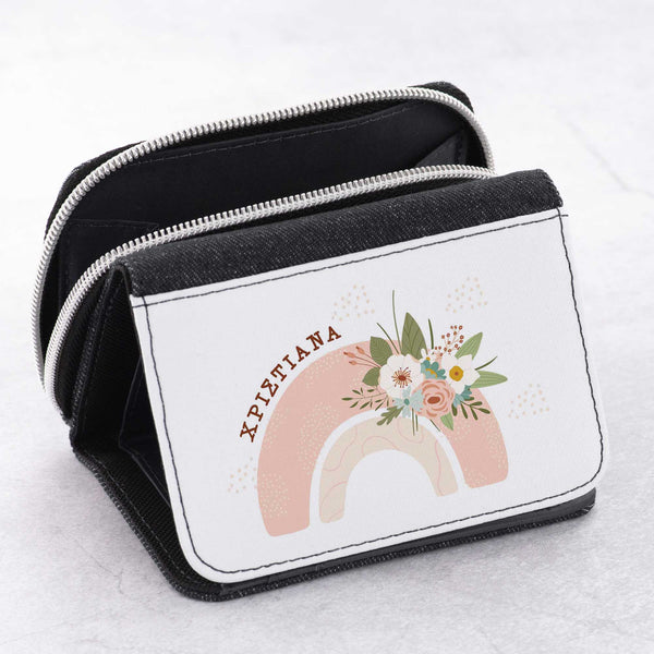 Flowers Rainbow - Kid's Jean Wallet - GOTShirts