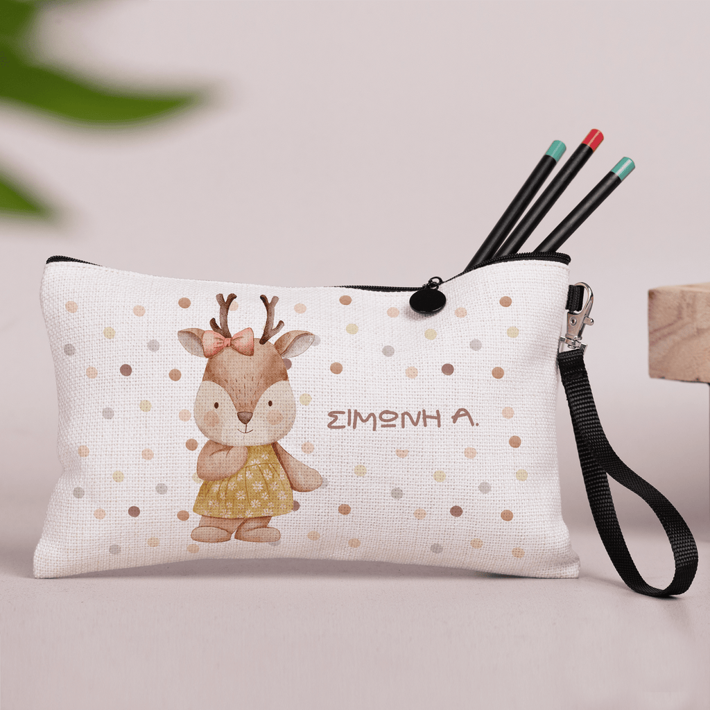 Cute Deer - Linen Pencil Case - GOTShirts