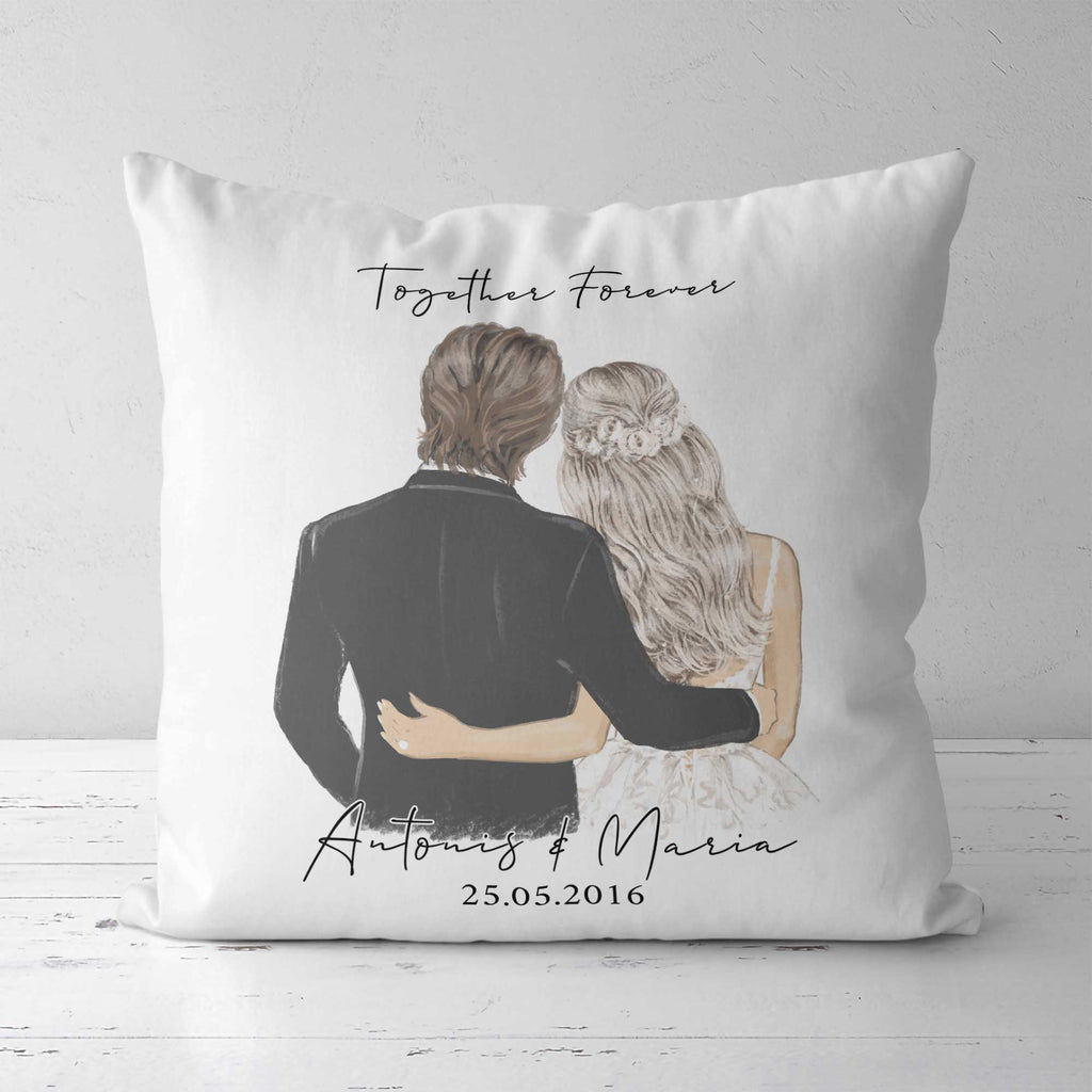 Together Forever - White Pillow