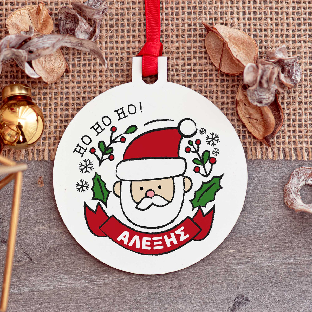 Santa - Wooden Ornament - GOTShirts