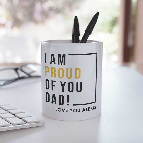 Proud Of You Dad - Ceramic Pencil Holder - GOTShirts