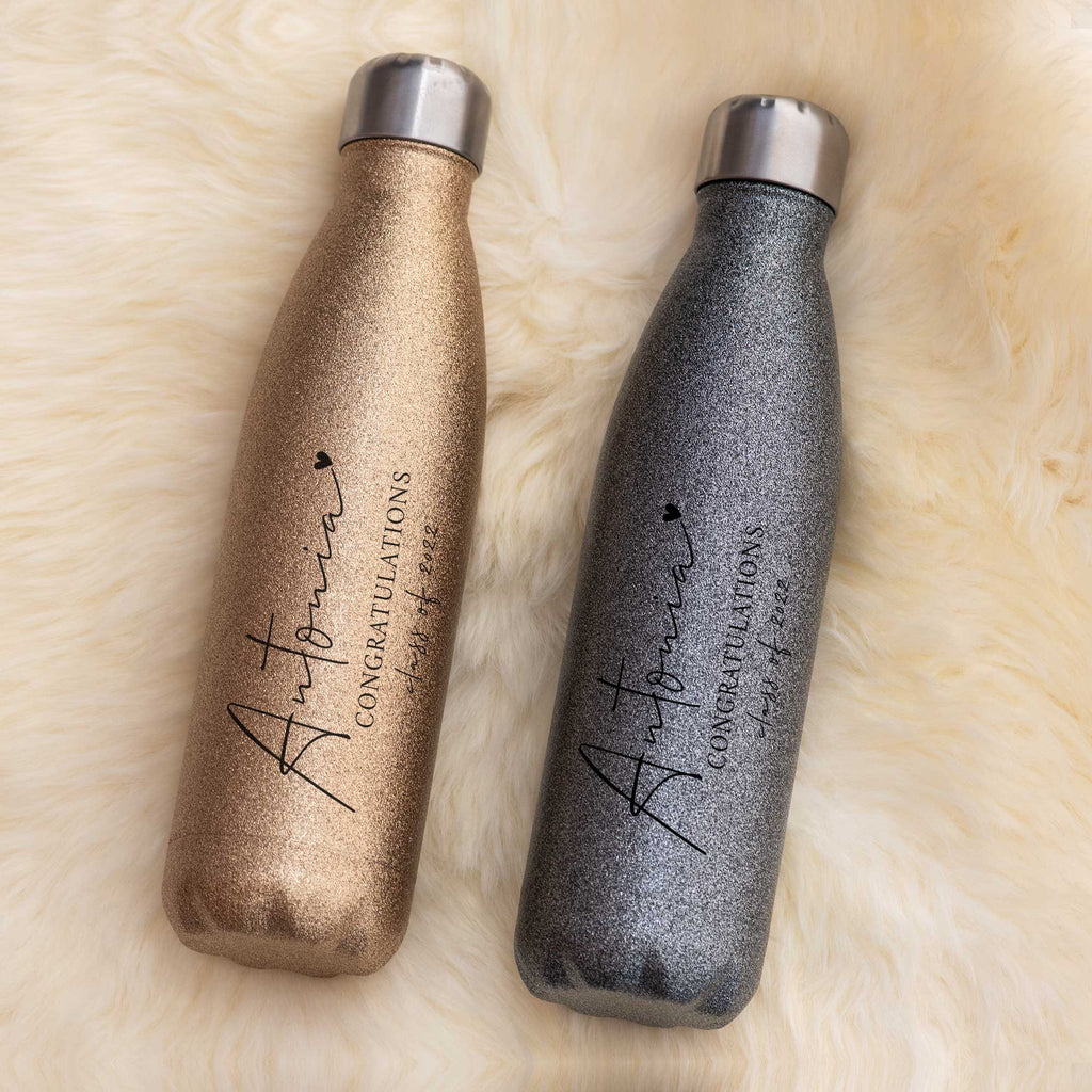 Congratulations, Class Of - Glitter Bowling Bottle - GOTShirts