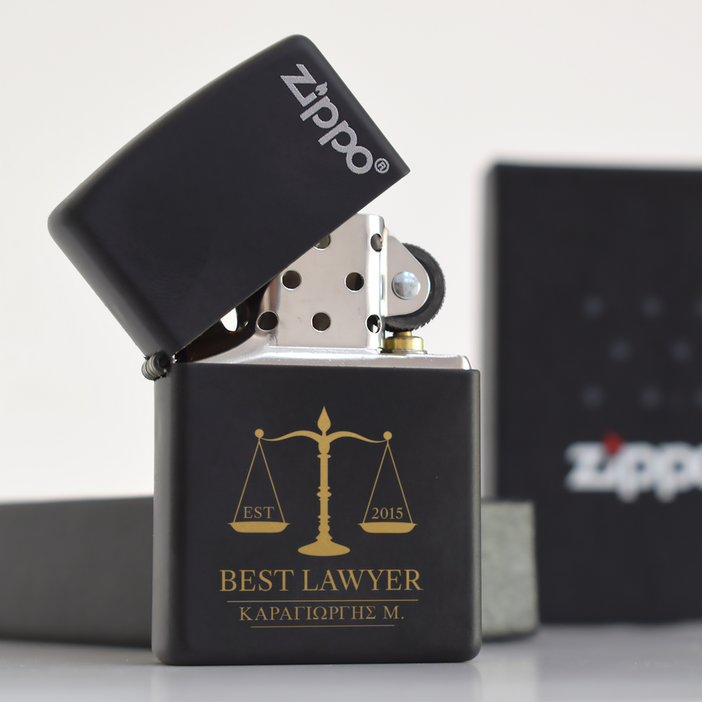 Best Lawyer - Black Zippo® Lighter (Engraved)