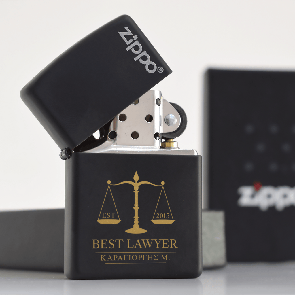 Best Lawyer - Black Zippo® Lighter (Engraved) - GOTShirts