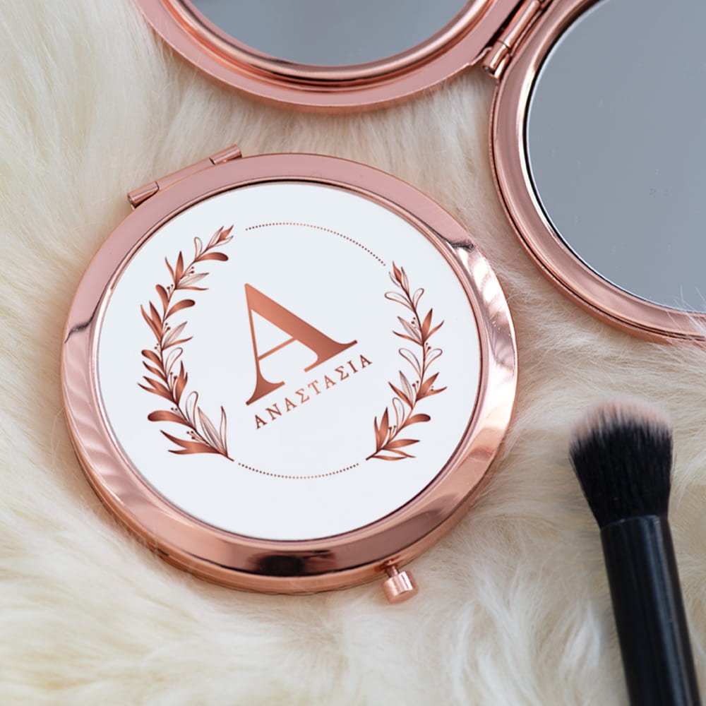 Name & Letter - Compact Mirror - GOTShirts
