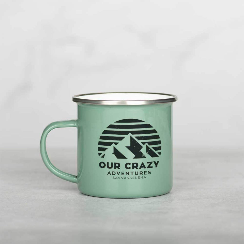 Our Crazy Adventures - Colored Enamel Stainless Steel Mug