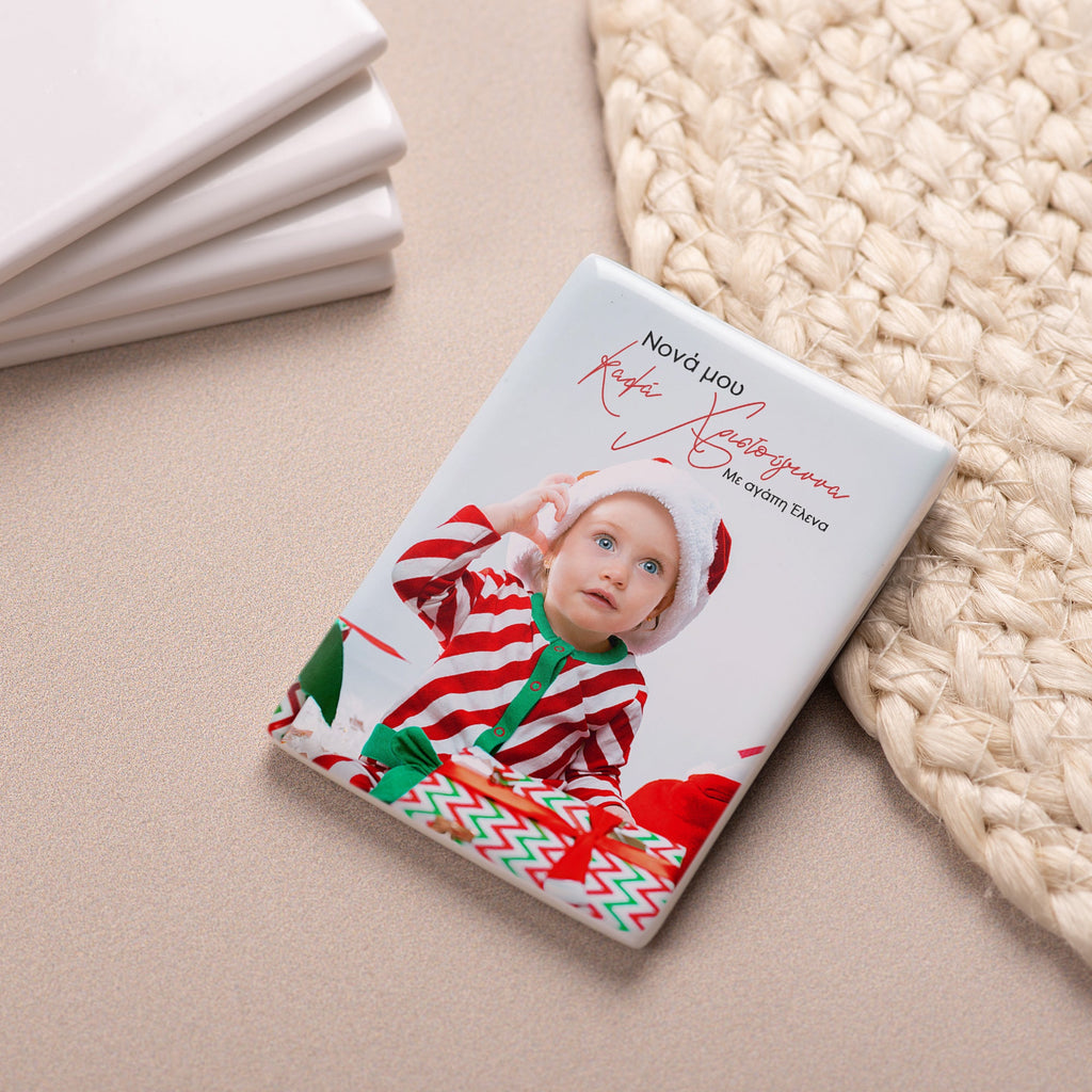 Merry Christmas Godmother - Ceramic Magnet - GOTShirts