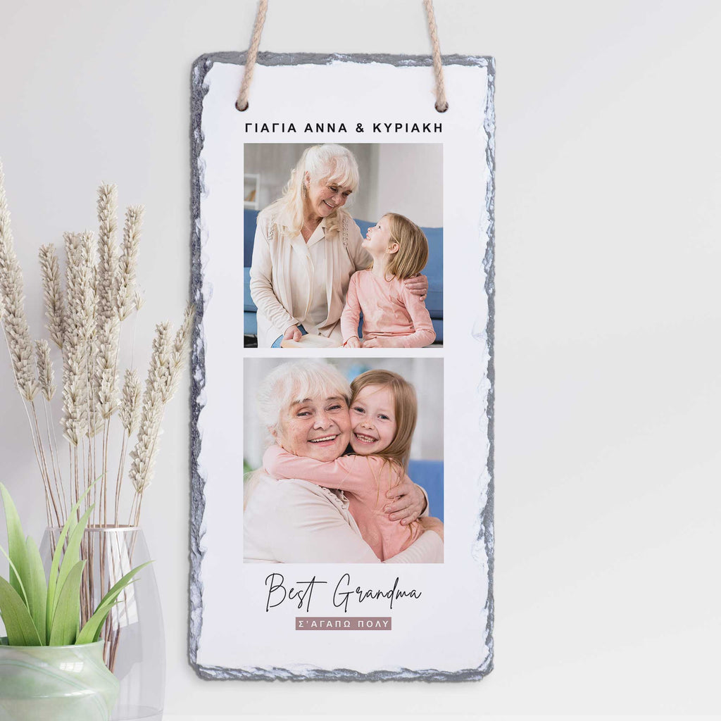 Best Grandma - Wall Hanging Rock Slate - GOTShirts