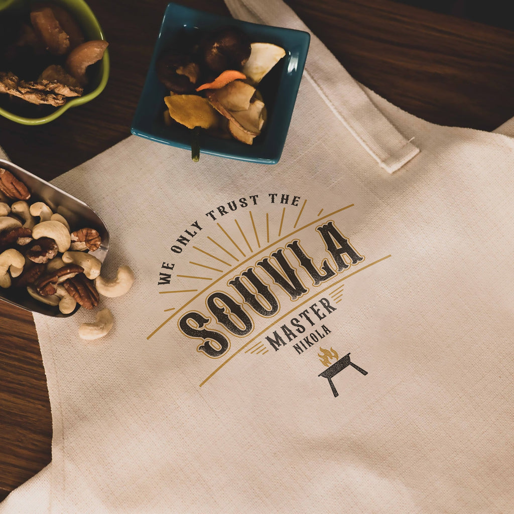 We Only Trust The Souvla Master - Cooking Apron - GOTShirts