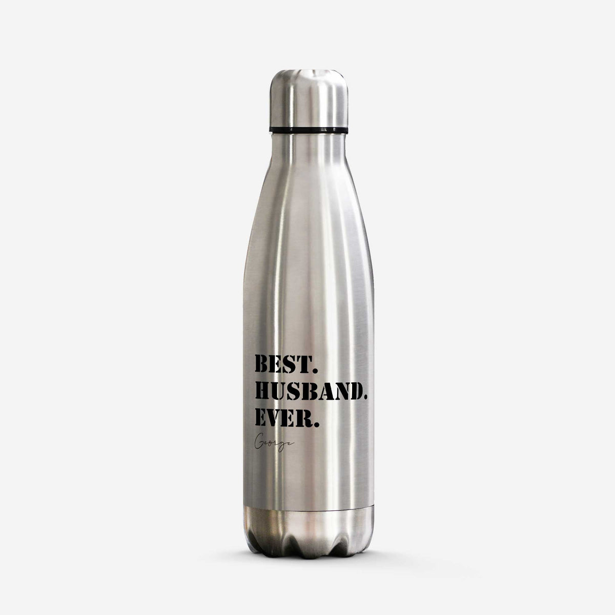 Best Husband Ever - Silver Bowling Bottle 500ml - GOTShirts