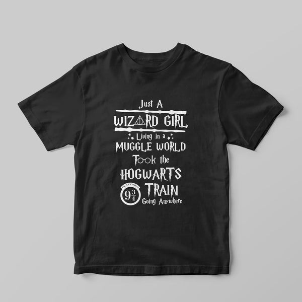 Just A Wizard Girl T-Shirt - GOTShirts