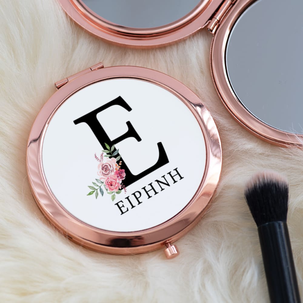 Name & Letter Flowers - Compact Mirror - GOTShirts