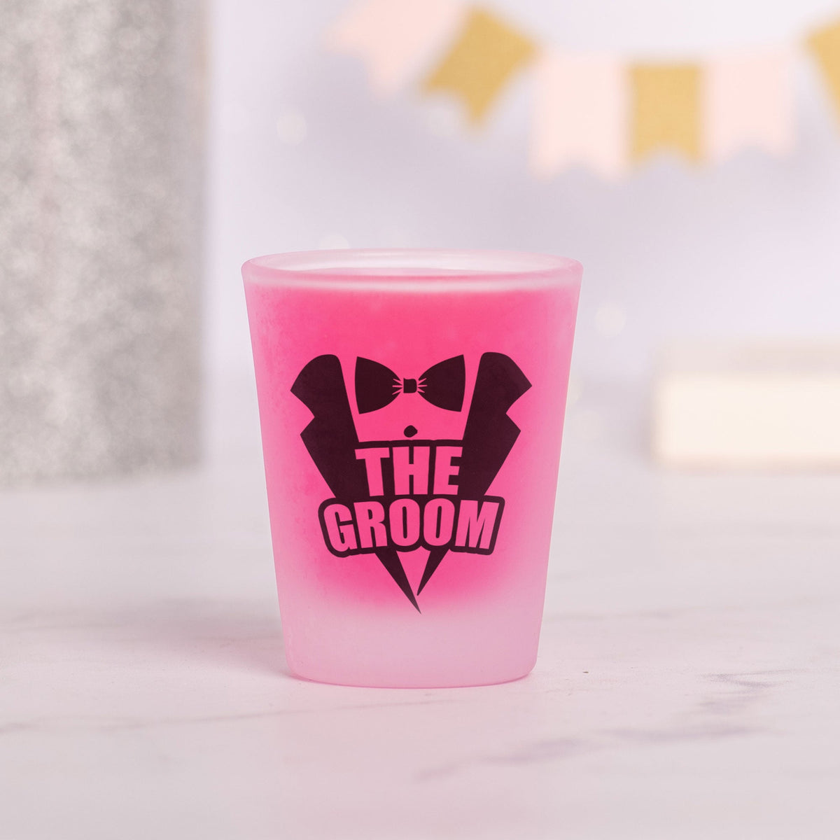 The Groom Tuxedo - Frosted Shot Glass - GOTShirts