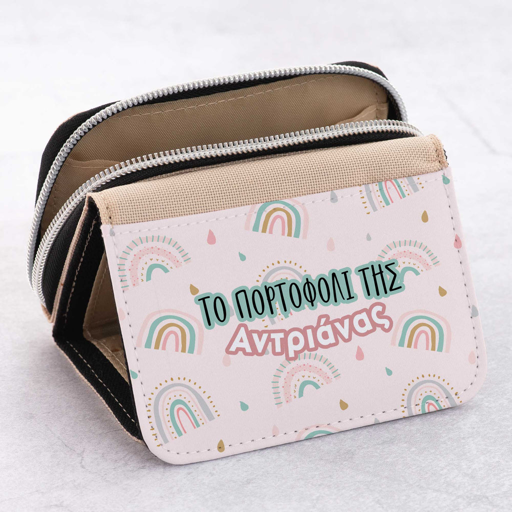 Pink Rainbow - Kid's Jean Wallet - GOTShirts