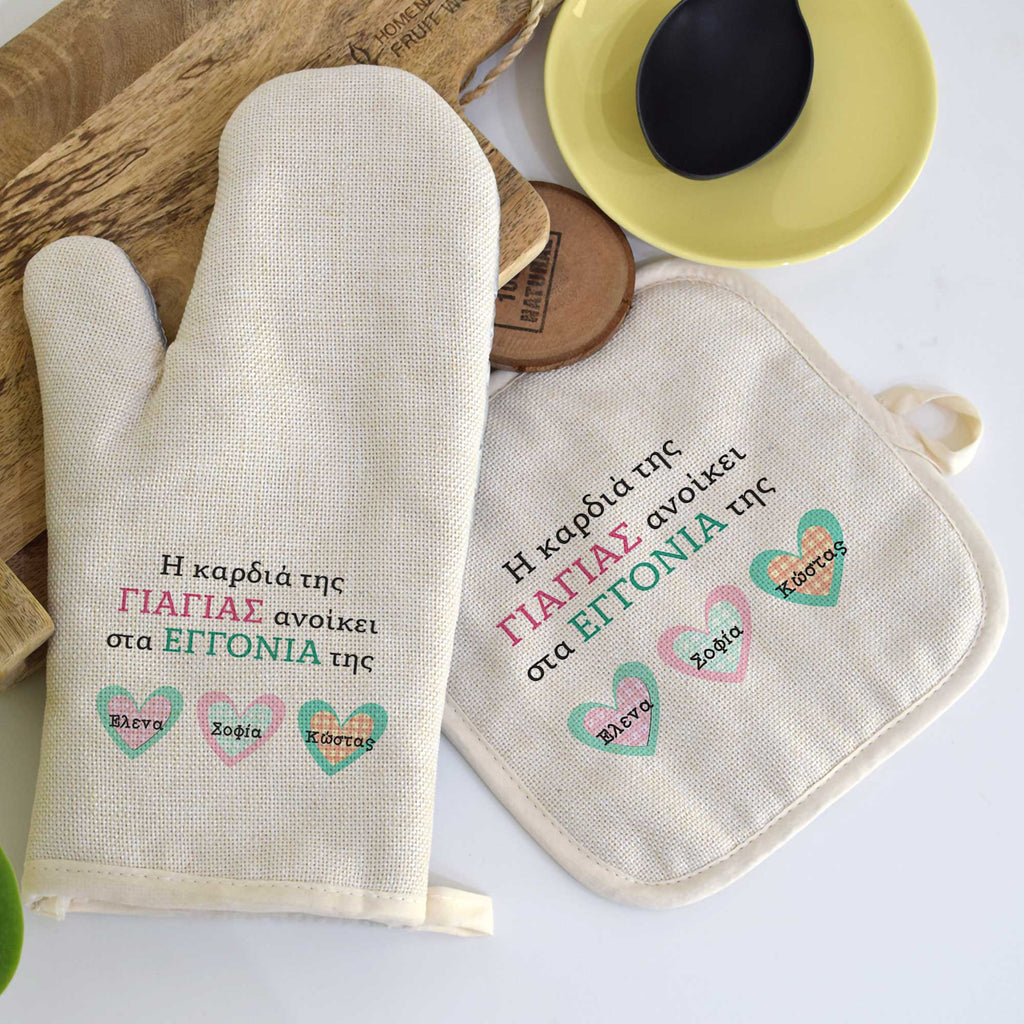 Grandma's Heart - Oven Mitt & Pot Holder - GOTShirts