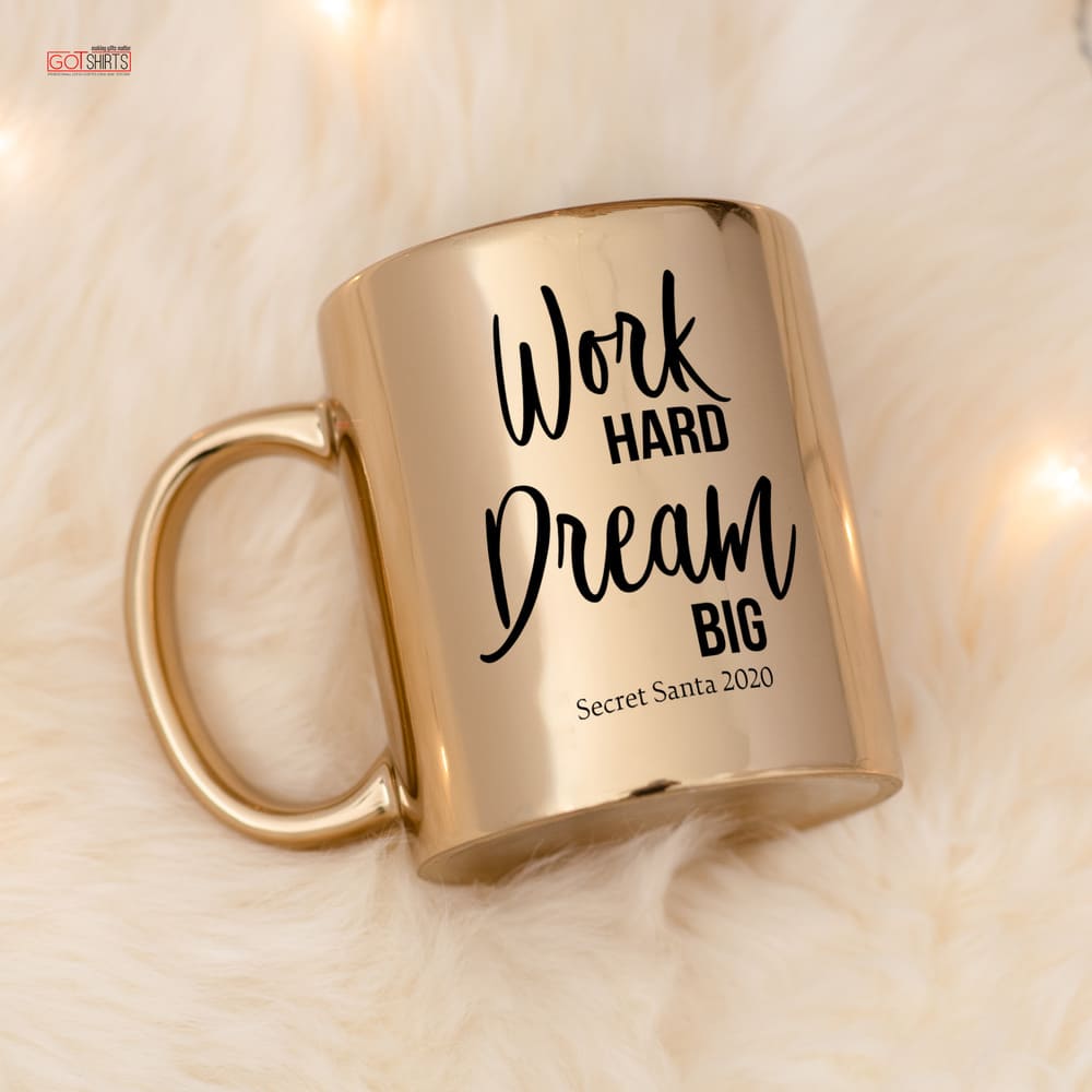 Work Hard Dream Big - Mirror Mug - GOTShirts