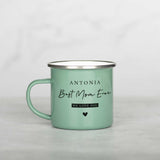 Best Mom Ever - Colored Enamel Stainless Steel Mug - GOTShirts