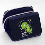 Dinosaur In Space - Kid's Jean Wallet - GOTShirts