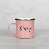 Wifey - Colored Enamel Stainless Steel Mug - GOTShirts