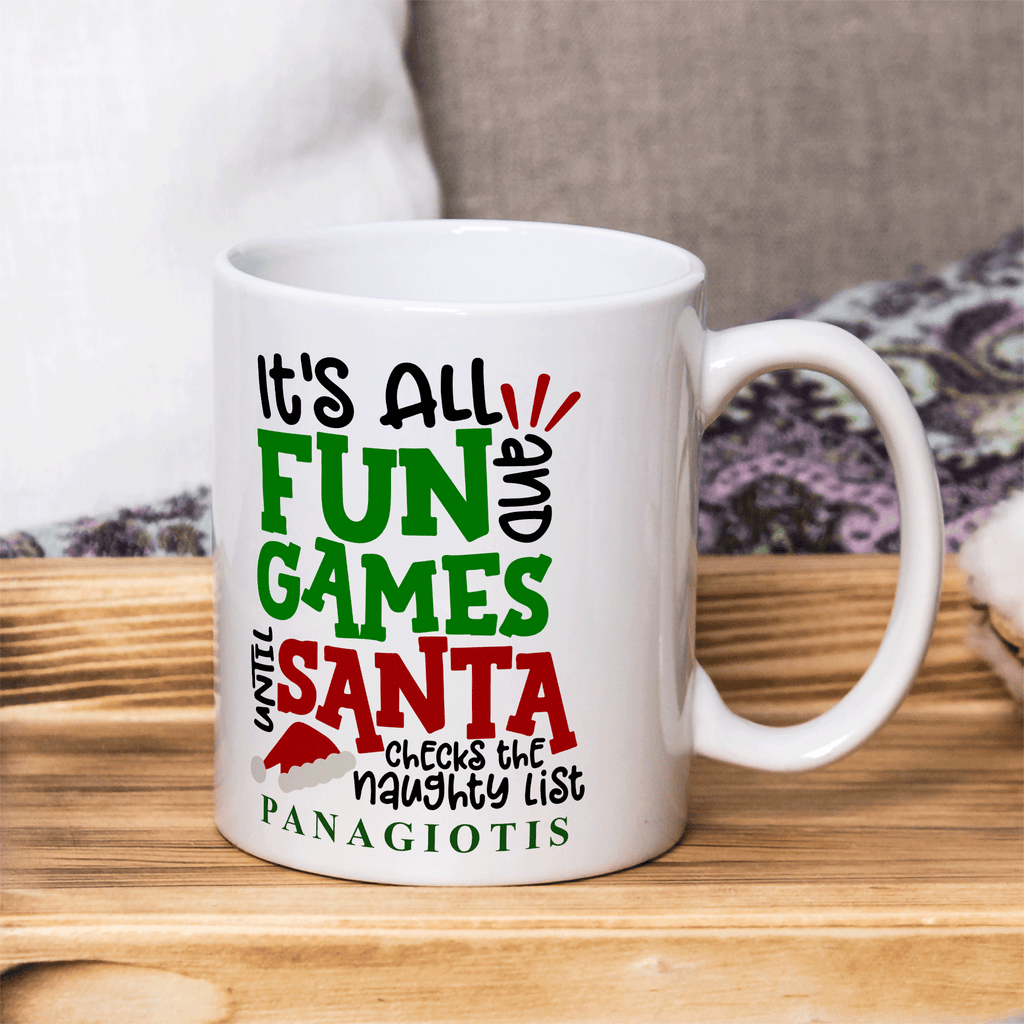 Santa's Naughty List - Ceramic Mug 330ml