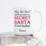 Why The Face? - Large Ceramic Coffee Mug - GOTShirts