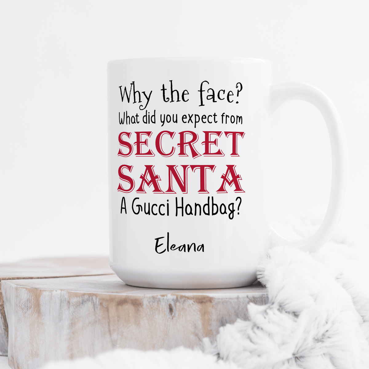 Why The Face? - Large Ceramic Coffee Mug - GOTShirts