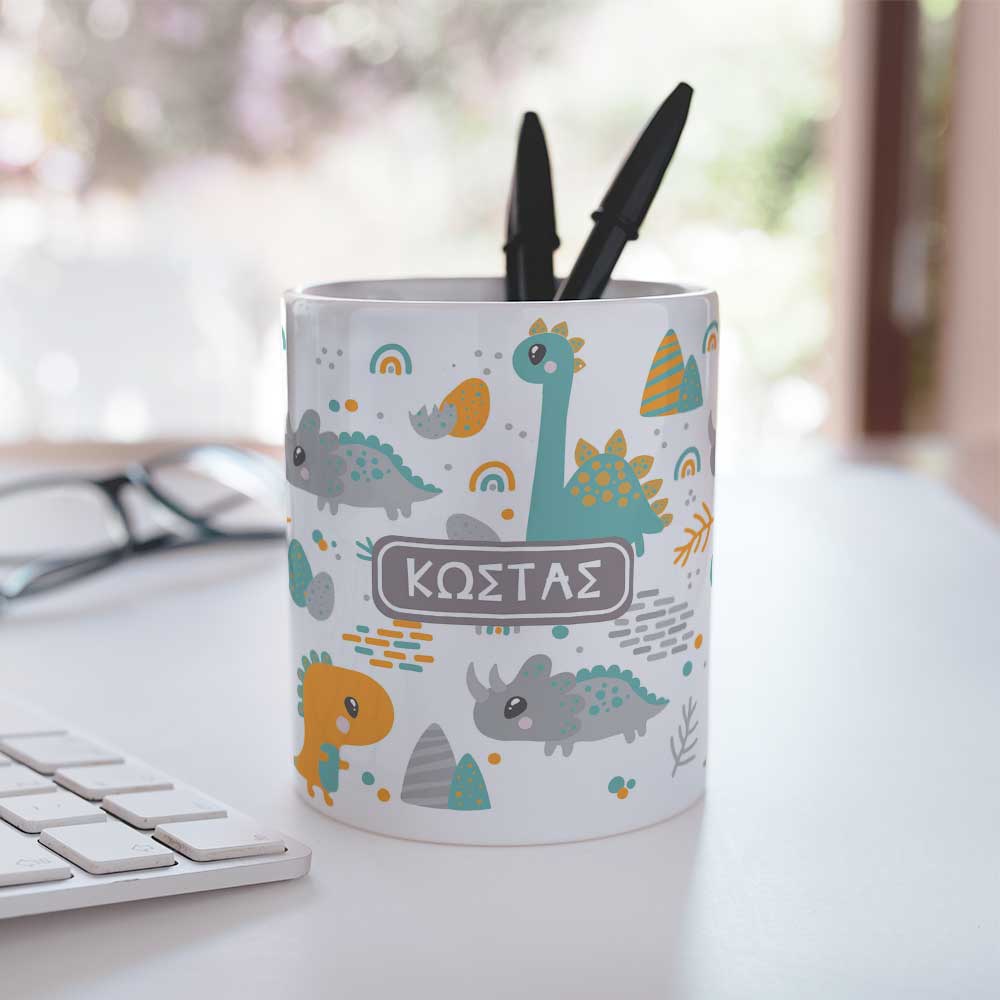 Dinosaurs - Ceramic Pencil Holder - GOTShirts