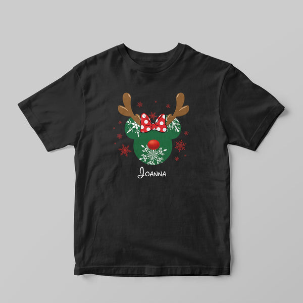Christmas Mouse Girl - Kids T-shirt - GOTShirts