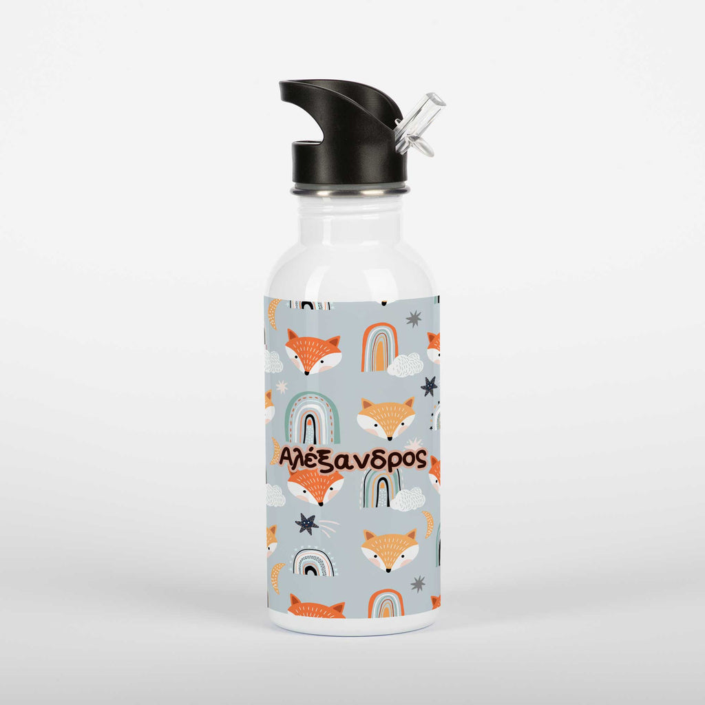 Cute Fox Pattern - Stainless Steel Water Bottle 600ml - GOTShirts