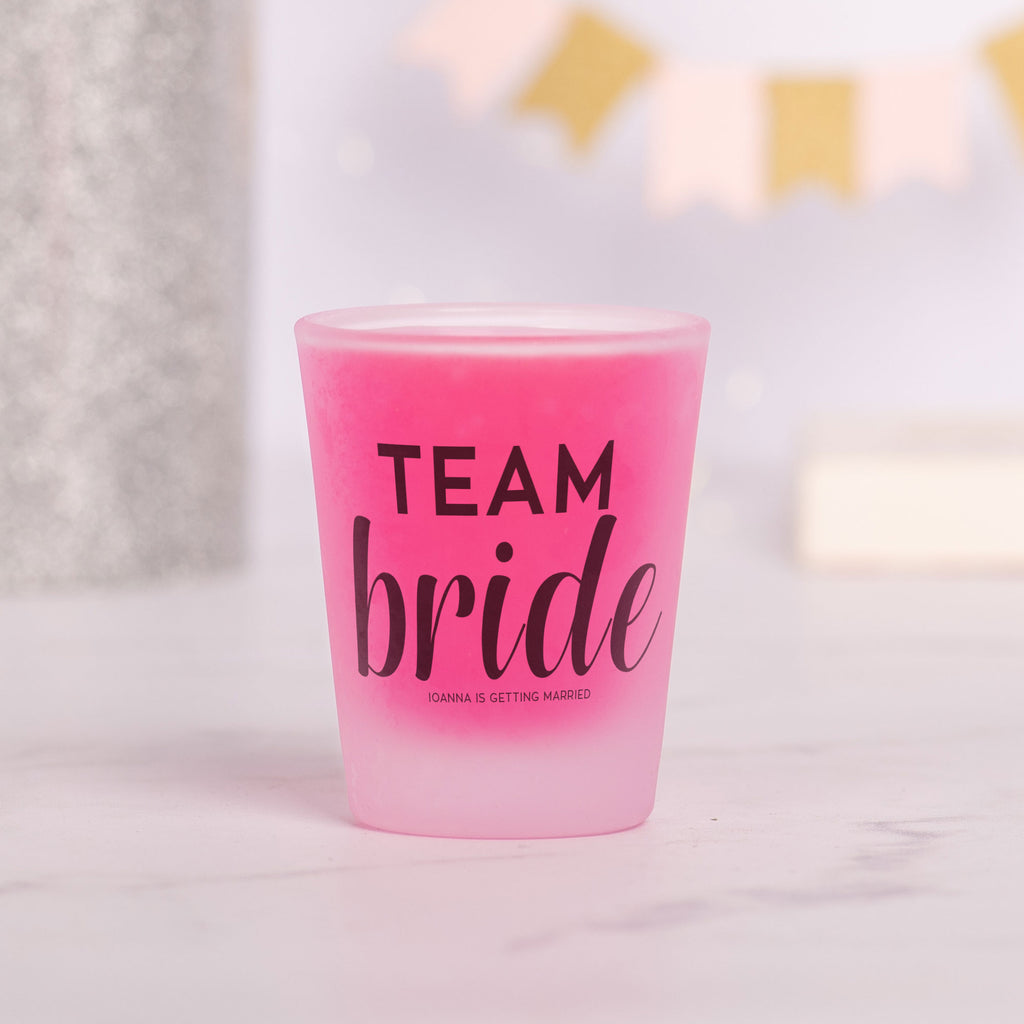 Team Bride - Frosted Shot Glass