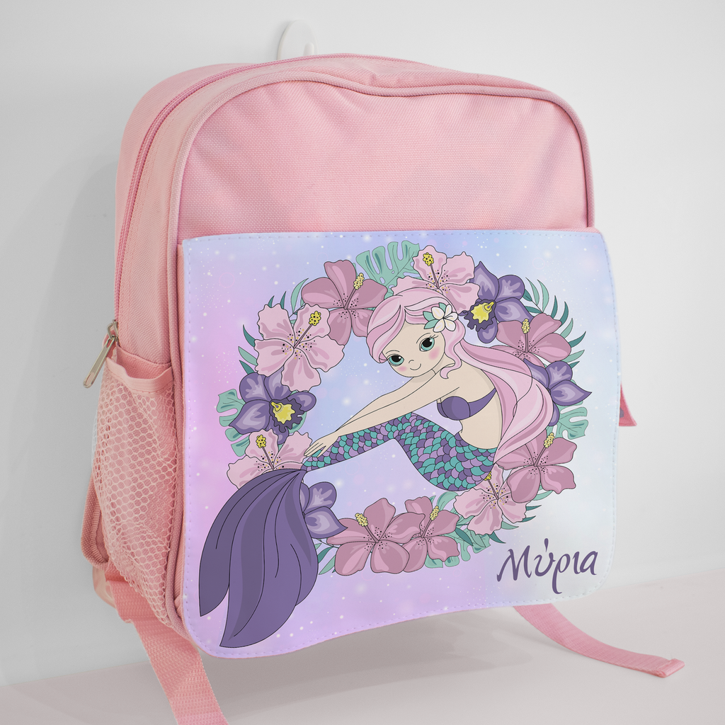 Flower Mermaid - Kindergarten Bag